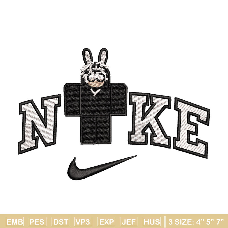 Nike bunny lego embroidery design, Bunny embroidery, Nike design, Embroidery shirt, Embroidery file, Digital download.jpg