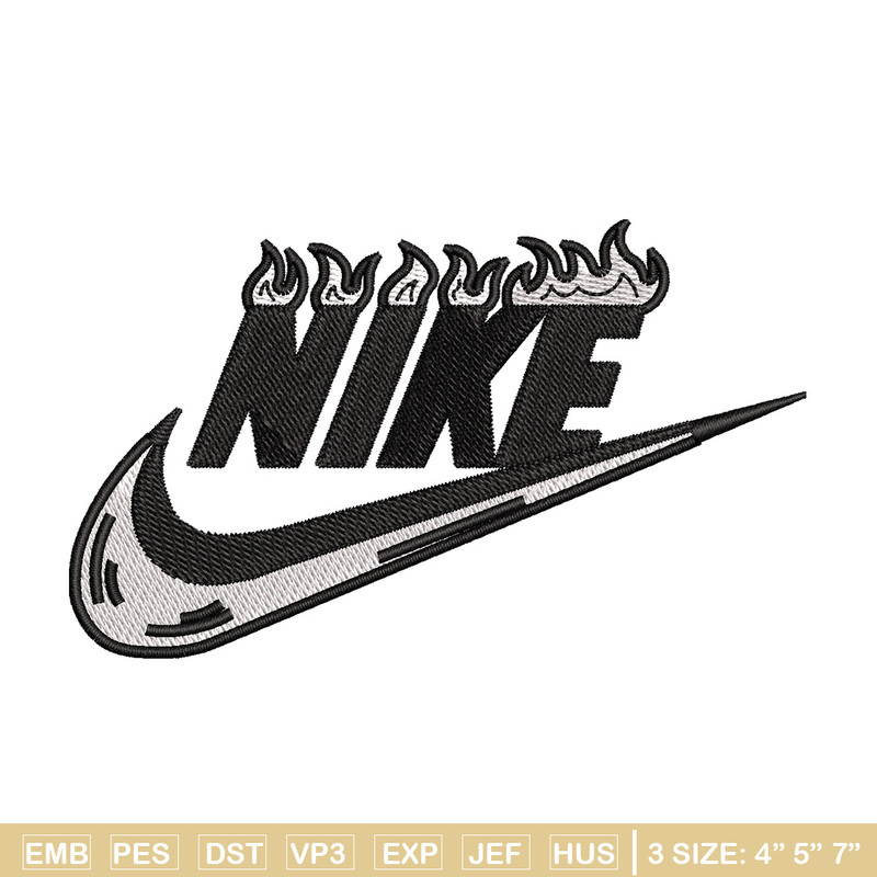 Nike flame embroidery design, Flame embroidery, Nike design, Embroidery shirt, Embroidery file, Digital download.jpg
