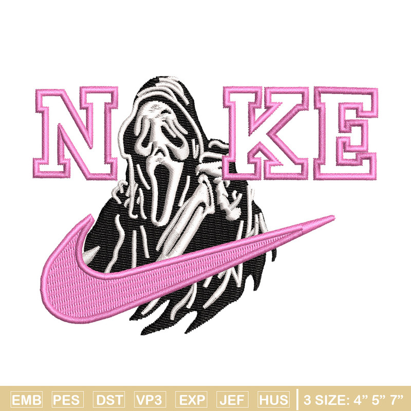Nike ghost  embroidery design, Horror embroidery, Nike design, Embroidery shirt, Embroidery file, Digital download.jpg