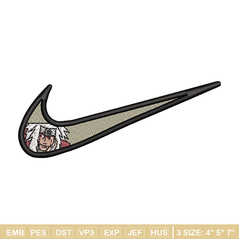 Nike jiraiya embroidery design, Naruto embroidery, Emb design, Embroidery shirt, Embroidery file, Digital download.jpg