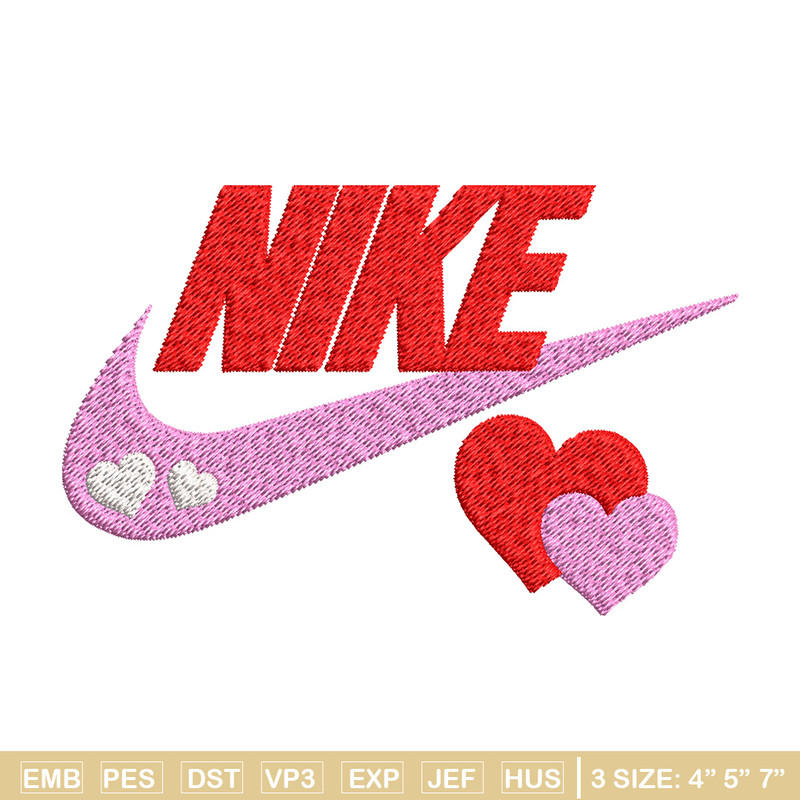 Nike pink love Embroidery Design, Brand Embroidery, Nike Embroidery, Embroidery File, Logo shirt, Digital download.jpg