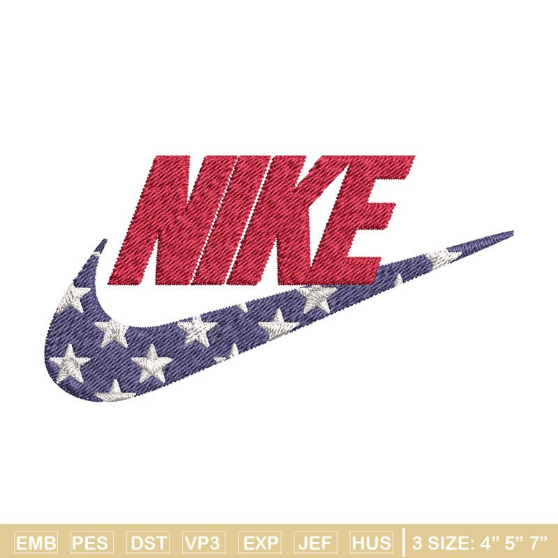 Nike red x star Embroidery Design, Brand Embroidery, Nike Embroidery, Embroidery File, Logo shirt, Digital download.jpg