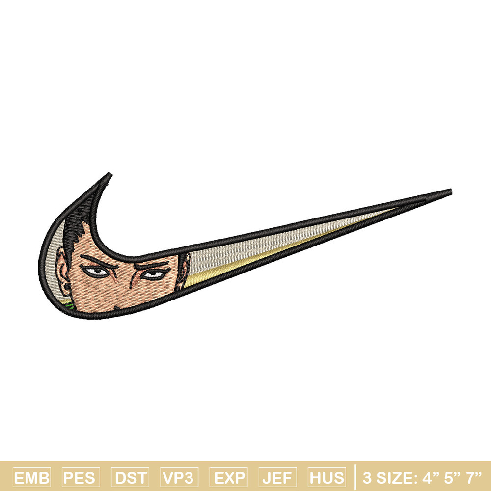 Nike shikamaru embroidery design, Naruto embroidery, Nike design, Embroidery shirt, Embroidery file, Digital download.jpg