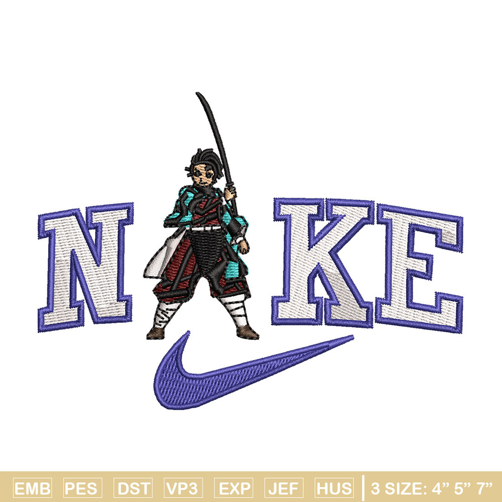 Nike tanjiro embroidery design, Tanjiro embroidery, Nike design, Embroidery shirt, Embroidery file, Digital download.jpg