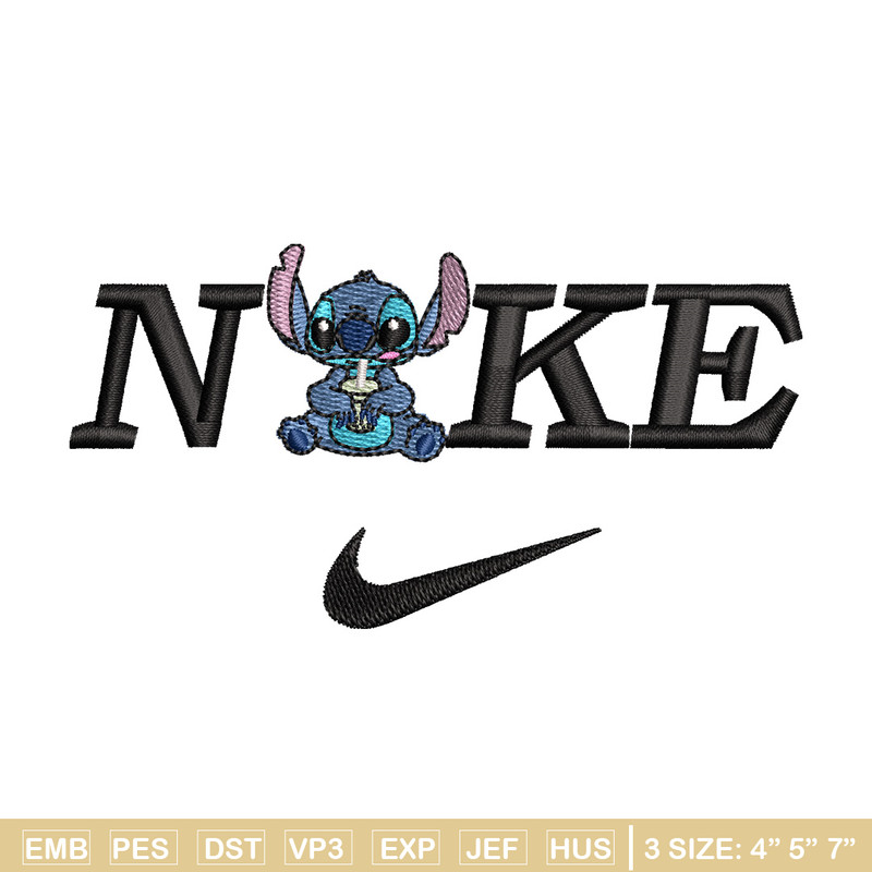 Nike x stitch embroidery design, Stitch embroidery, Nike design, Embroidery shirt, Embroidery file, Digital download.jpg