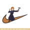 Nobara x nike Embroidery Design, Jujutsu Embroidery, Embroidery File, Nike Embroidery, Anime shirt, Digital download.jpg