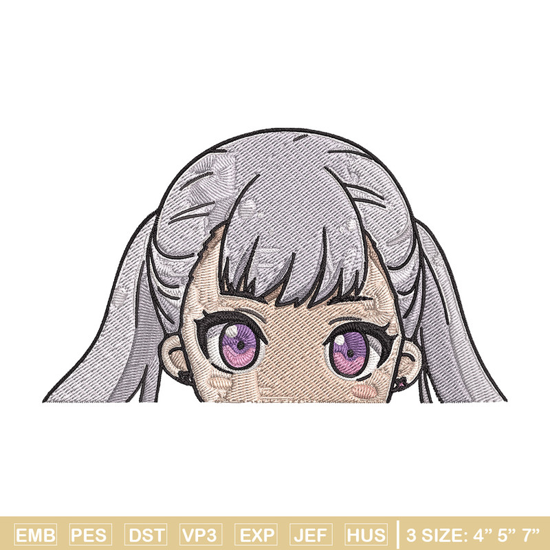 Noelle Peeker Embroidery Design, Black clover Embroidery, Embroidery File, Anime Embroidery,Anime shirt,Digital download.jpg