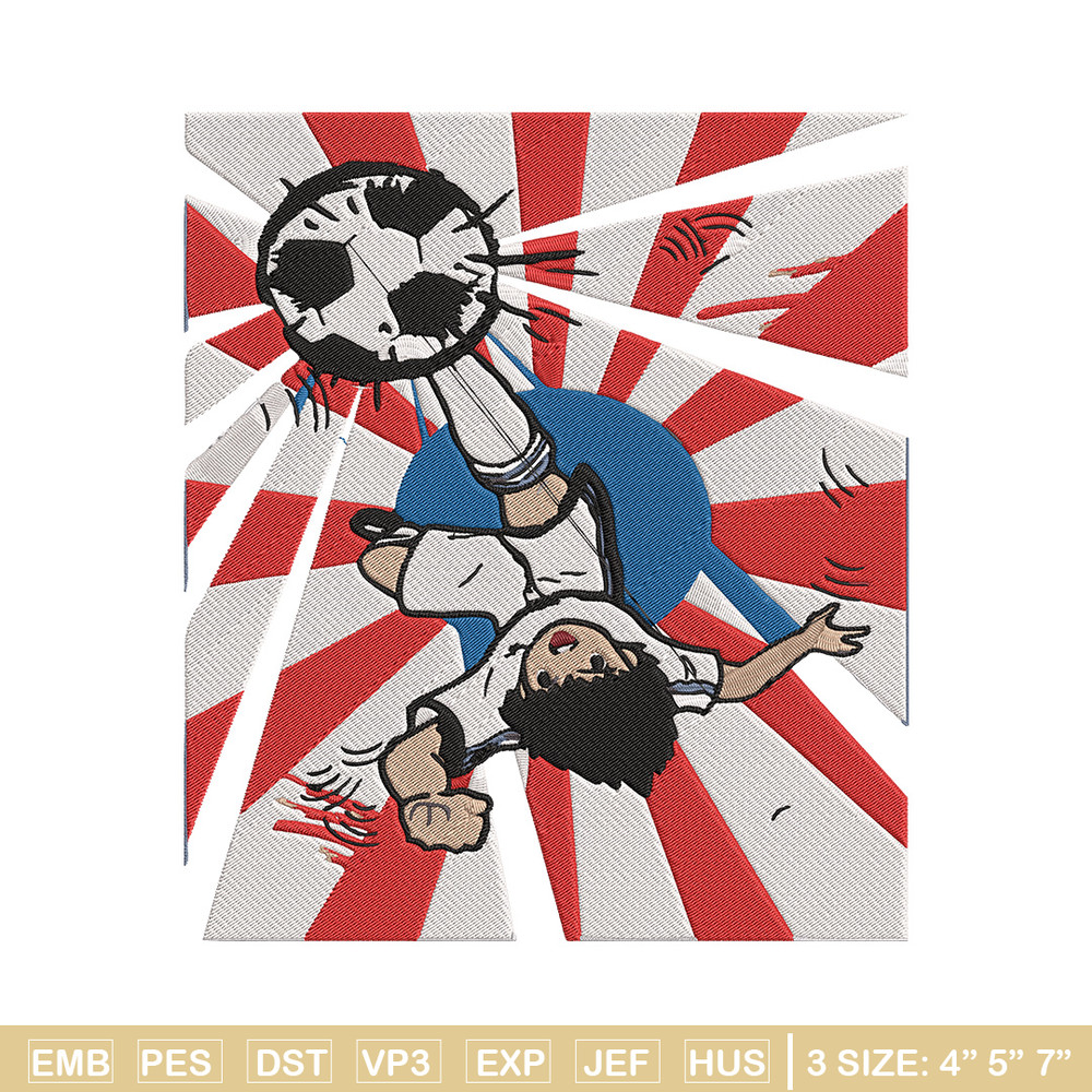 Ozora Tsubasa Embroidery Design, Tsubasa Embroidery, Embroidery File, Anime Embroidery, Anime shirt, Digital download.jpg