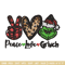 Peace love Grinch Embroidery design, Grinch christmas Embroidery, Grinch design, Embroidery file, Instant download..jpg