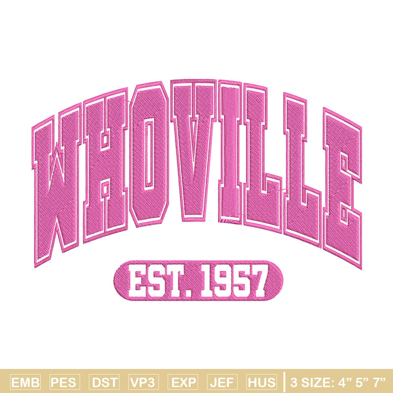Pink Whoville Embroidery Design, Est 1957 Embroidery,Embroidery File, Anime Embroidery, Anime shirt, Digital download.jpg