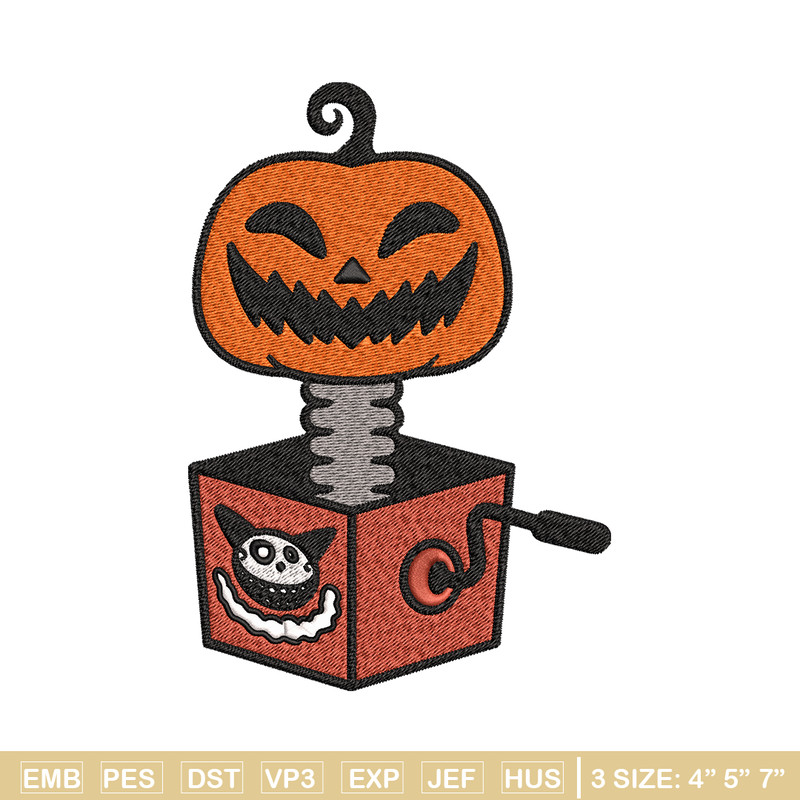 Pumpkin surprise Embroidery design, Pumpkin halloween Embroidery, halloween design, Embroidery File, Digital download..jpg
