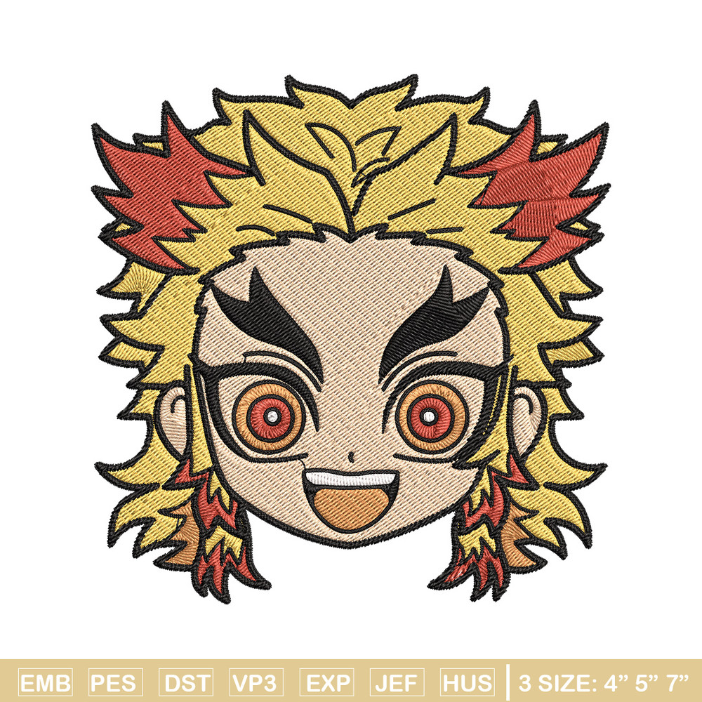Rengoku sticker Embroidery Design, Demon slayer Embroidery, Embroidery File, Anime Embroidery, Digital download.jpg