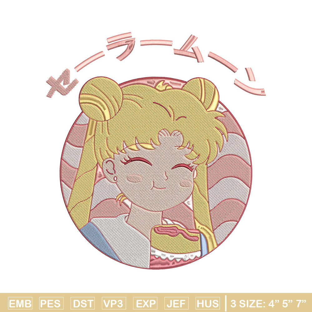 Sailor chibi Embroidery Design,Sailor moon Embroidery, Embroidery File, Anime Embroidery, Anime shirt, Digital download.jpg