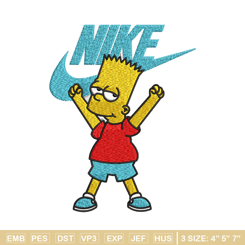 Simpson Nike Embroidery design, Simpson cartoon Embroidery, Nike design, Embroidery file, cartoon logo. Instant download.jpg