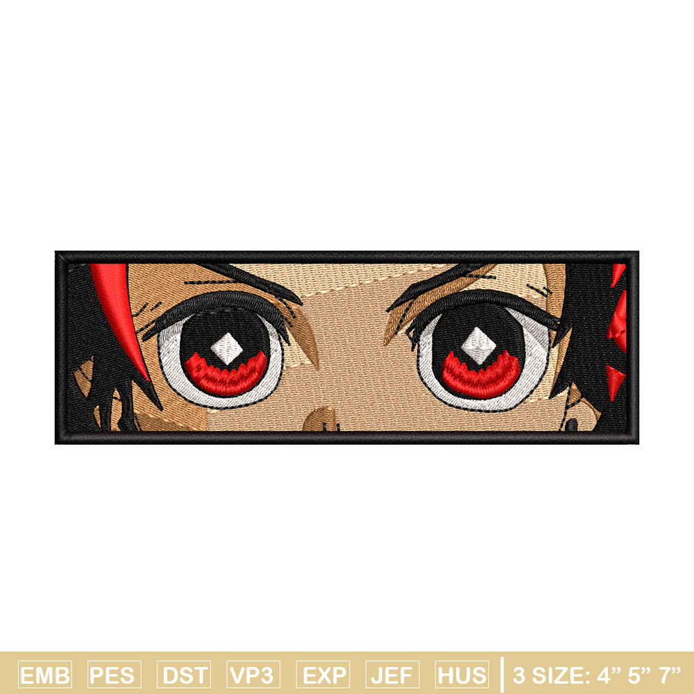Tanjiro eyes embroidery design, Kimetsu no Yaiba embroidery, Nike design, anime design, anime shirt, Digital download.jpg