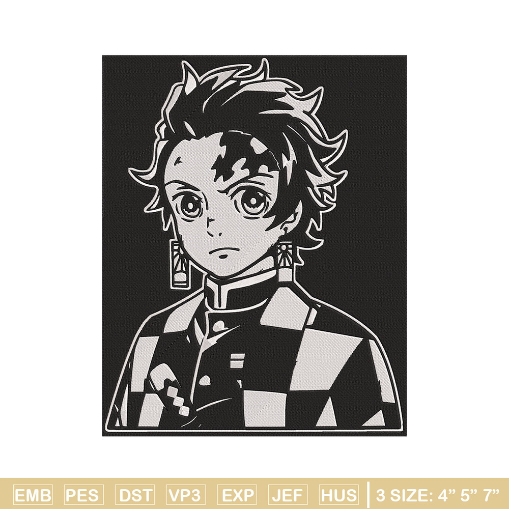 Tanjiro poster Embroidery Design, Demon slayer Embroidery, Embroidery File,Anime Embroidery,Anime shirt,Digital download.jpg