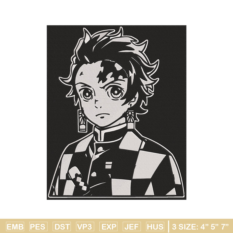 Tanjiro poster Embroidery Design, Demon slayer Embroidery, Embroidery File,Anime Embroidery,Anime shirt,Digital download.jpg