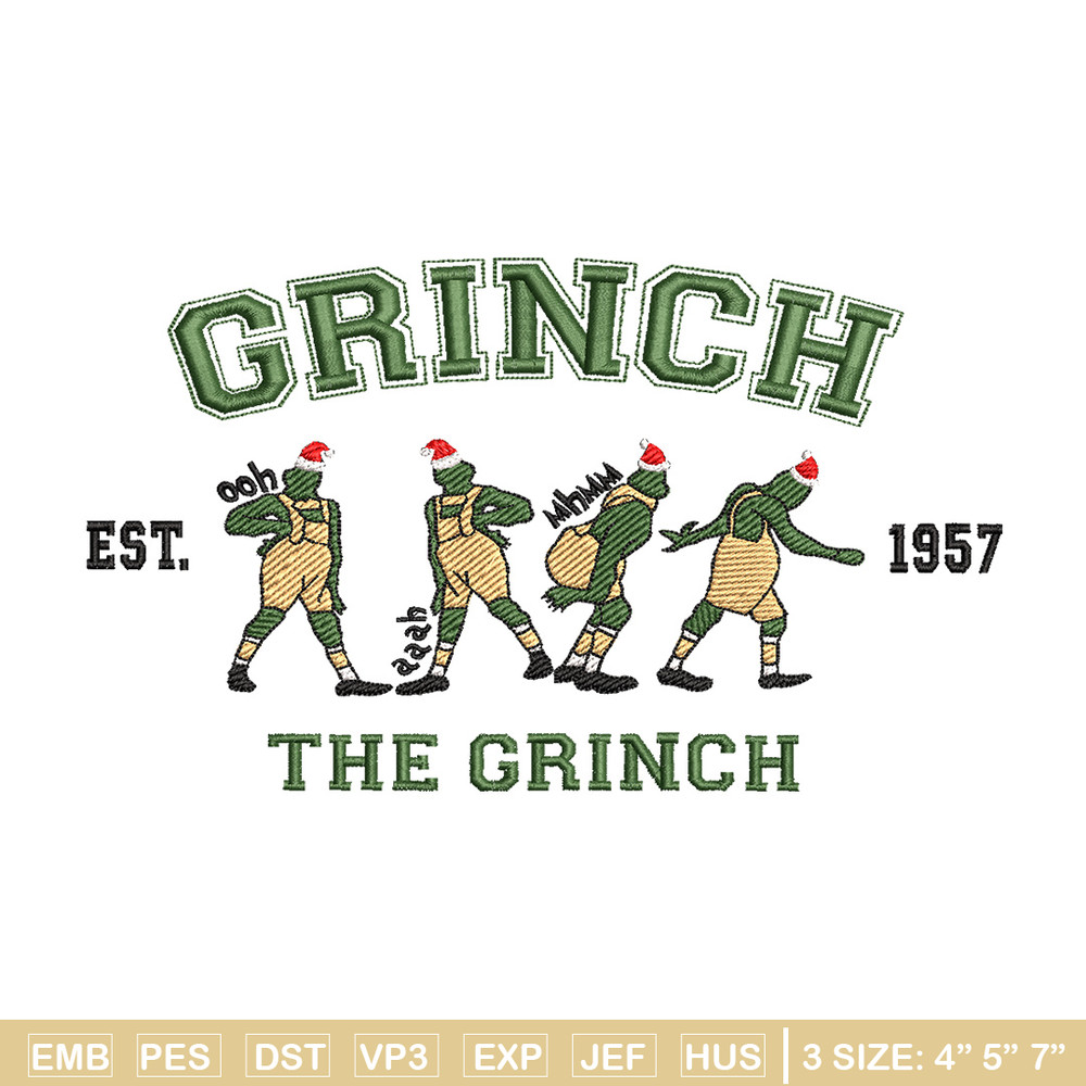 The grinch est embroidery design,Grinch embroidery, Chrismas design, Embroidery shirt, Embroidery file, Digital download.jpg