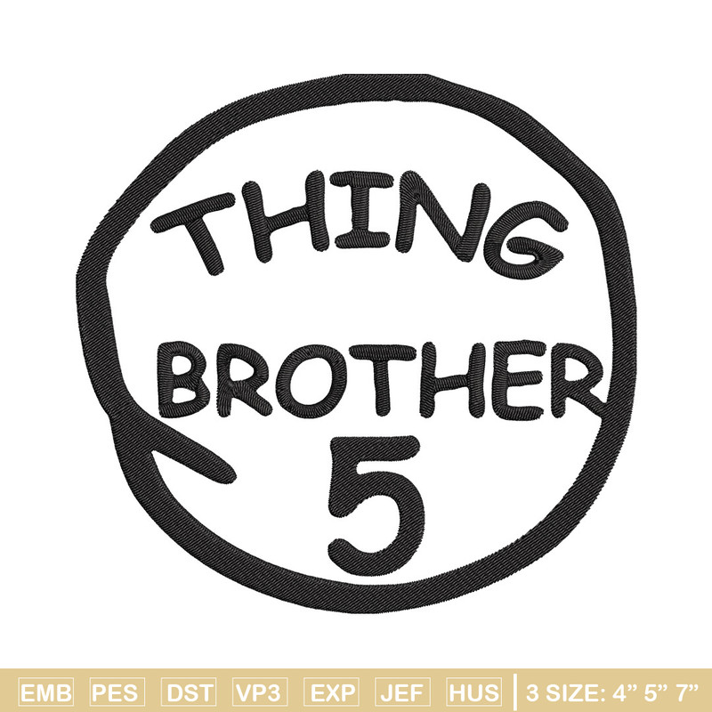 Thing Brother 5 Embroidery Design, Embroidery File, logo Embroidery, logo shirt, Embroidery design, Digital download..jpg
