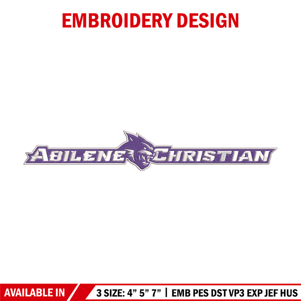 Abilene Christian logo embroidery design, NCAA embroidery, Sport embroidery, logo sport embroidery, Embroidery design..jpg