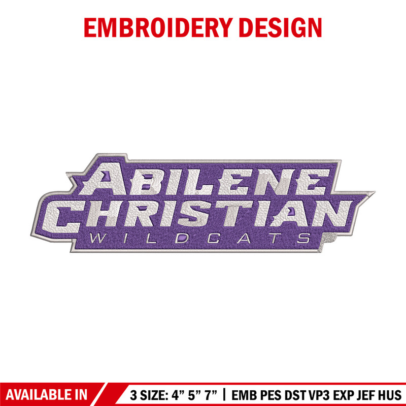 Abilene Christian logo embroidery design,NCAA embroidery,Sport embroidery,logo sport embroidery,Embroidery design..jpg
