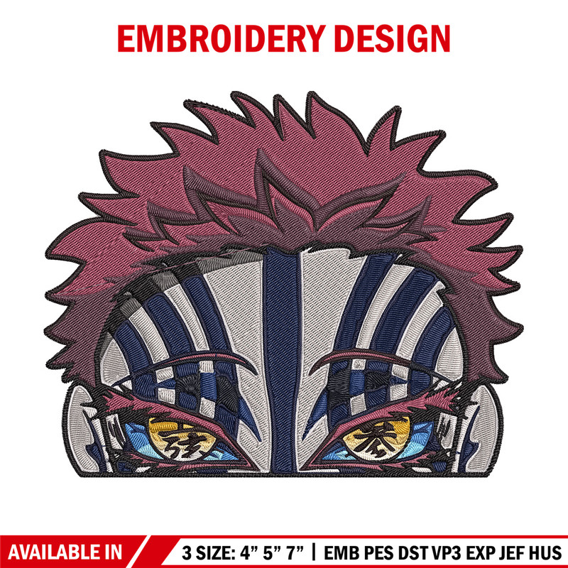 Akaza Embroidery Design, Demon slayer Embroidery, Embroidery File, Anime Embroidery, Anime shirt, Digital download.jpg