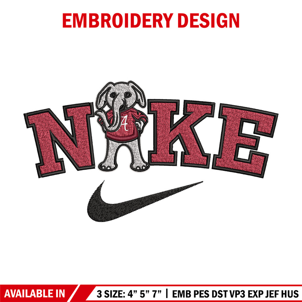 Alabama Crimson Tide embroidery design, NCAA embroidery, Nike design, Embroidery file,Embroidery shirt,Digital download.jpg