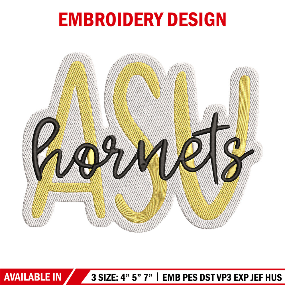 Alabama State Hornets Logo embroidery design, NCAA embroidery, Sport embroidery,Logo sport embroidery,Embroidery design.jpg