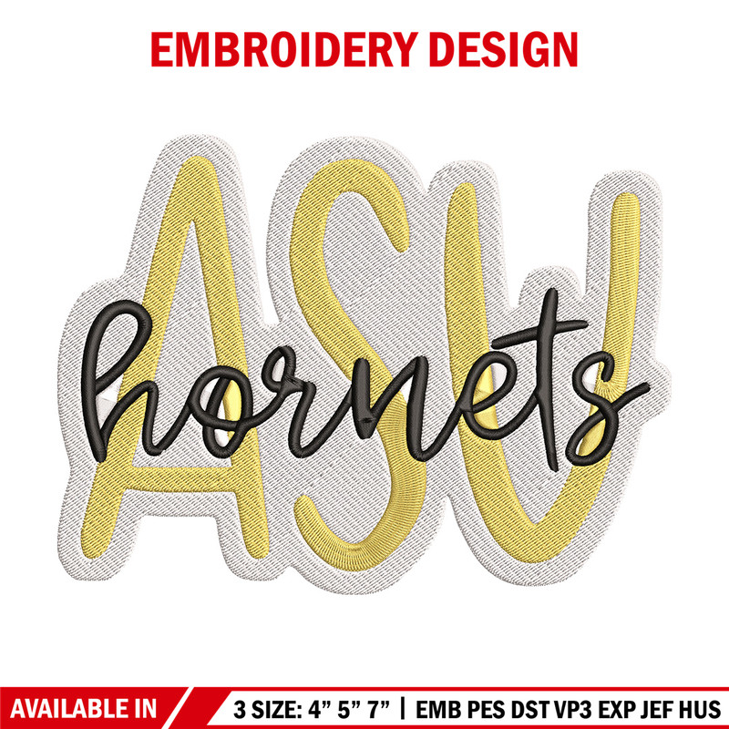 Alabama State Hornets Logo embroidery design, NCAA embroidery, Sport embroidery,Logo sport embroidery,Embroidery design.jpg