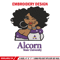 Alcorn State girl embroidery design, NCAA embroidery, Embroidery design, Logo sport embroidery, Sport embroidery.jpg