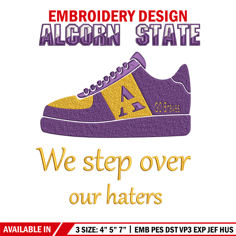 Alcorn State University logo embroidery design,NCAA embroidery, Sport embroidery,logo sport embroidery,Embroidery design.jpg