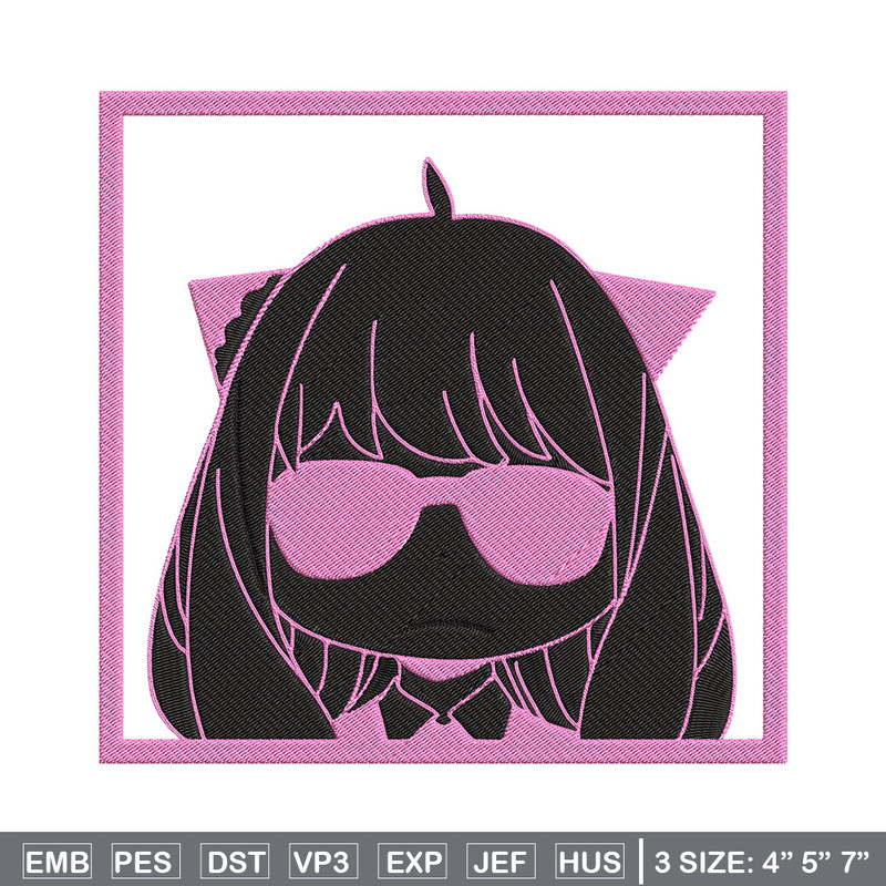 Anya box Embroidery Design, Spy x family Embroidery, Embroidery File, Anime Embroidery, Anime shirt, Digital download.jpg