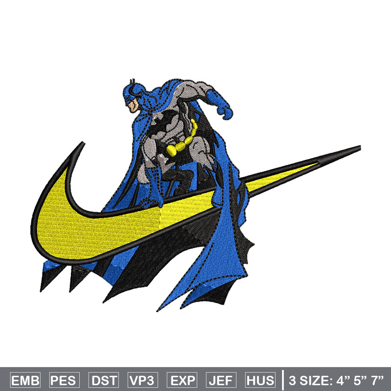 Batman Nike Logo embroidery design, Batman embroidery, Nike design, Logo shirt, movie shirt, digital download.jpg