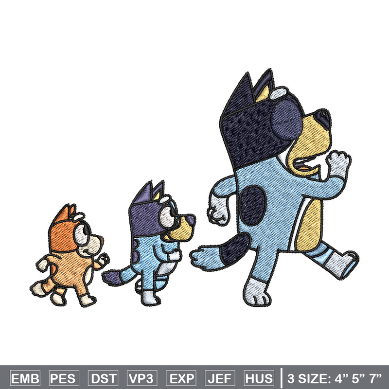 Bluey bingo and dad Embroidery, Bluey Embroidery, Embroidery File, cartoon design, cartoon shirt, Digital download..jpg