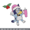 Bluey chrismas embroidery design, Bluey embroidery, Chrismas design, Embroidery file, Embroidery shirt,Digital download.jpg