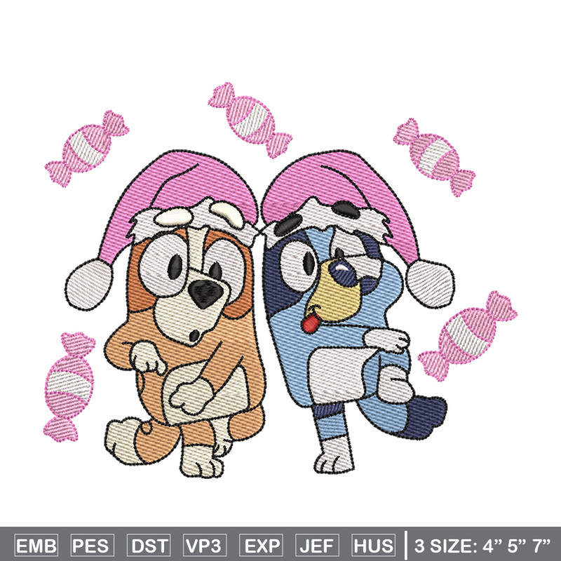 Bluey funny embroidery design, Bluey embroidery, Chrismas design, Embroidery file, Embroidery shirt, Digital download.jpg