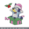 Bluey merry embroidery design, Bluey embroidery, Chrismas design, Embroidery file, Embroidery shirt, Digital download.jpg