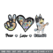 Bluey Peace Love bandit Embroidery design, Bluey cartoon Embroidery, cartoon design, Embroidery File, Instant download..jpg