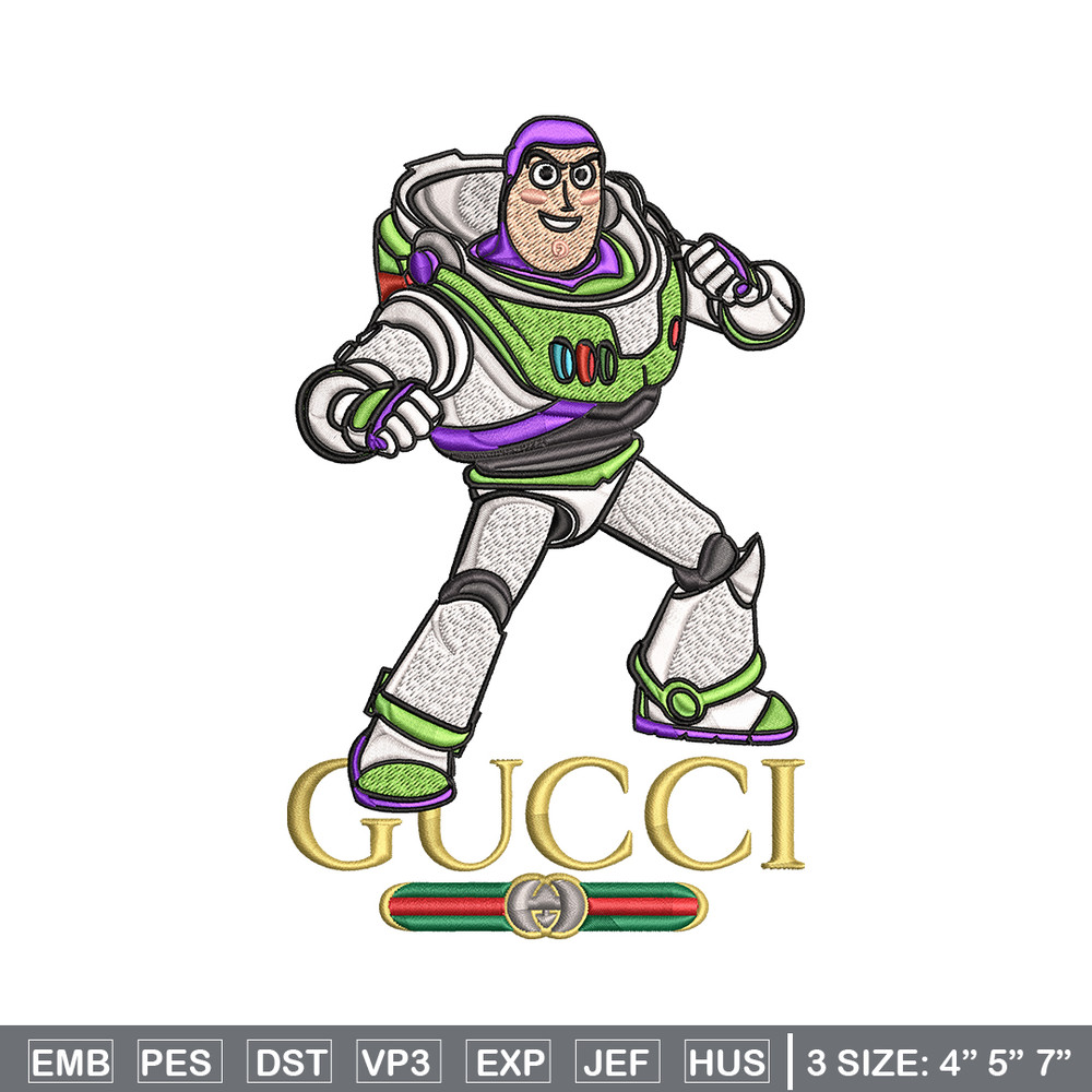 Buzz lightyear Gucci Embroidery design, Buzz lightyear Embroidery, cartoon design, Embroidery File, Instant download..jpg