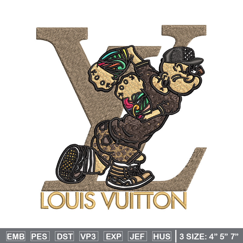 Cartoon man lv Embroidery Design, LV Embroidery, Embroidery File, Logo shirt, Sport Embroidery, Digital download.jpg