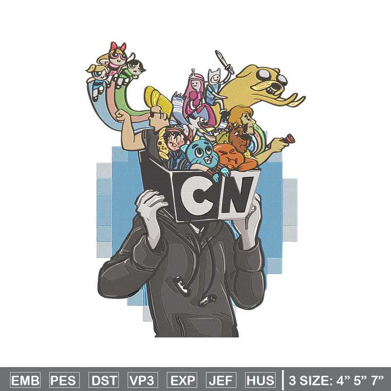 CN character Embroidery Design, CN cartoon Embroidery, Embroidery File, Anime Embroidery, Anime shirt, Digital download.jpg