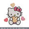 Concha Hello Kitty Embroidery Design, Hello Kitty cartoon Embroidery, Embroidery File, Cartoon shirt, Digital download..jpg