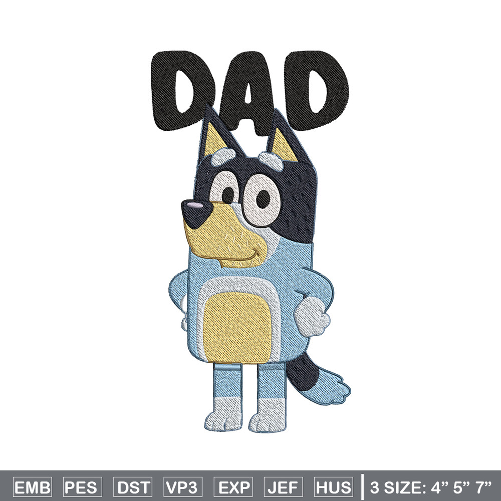 Dad bluey Embroidery, Bluey Cartoon Embroidery, cartoon Embroidery, Embroidery File, cartoon shirt, digital download.jpg
