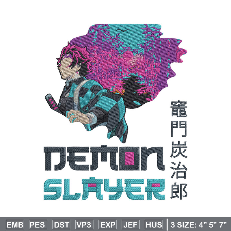 Demon slayer Embroidery Design,Demon slayer Embroidery,Embroidery File,Anime Embroidery,Anime shirt, Digital download..jpg