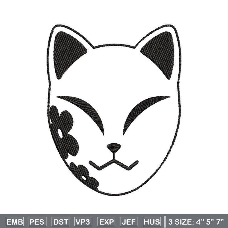 Demon Slayer mask Embroidery Design, Demon slayer Embroidery, Embroidery File, Anime Embroidery, Digital download.jpg