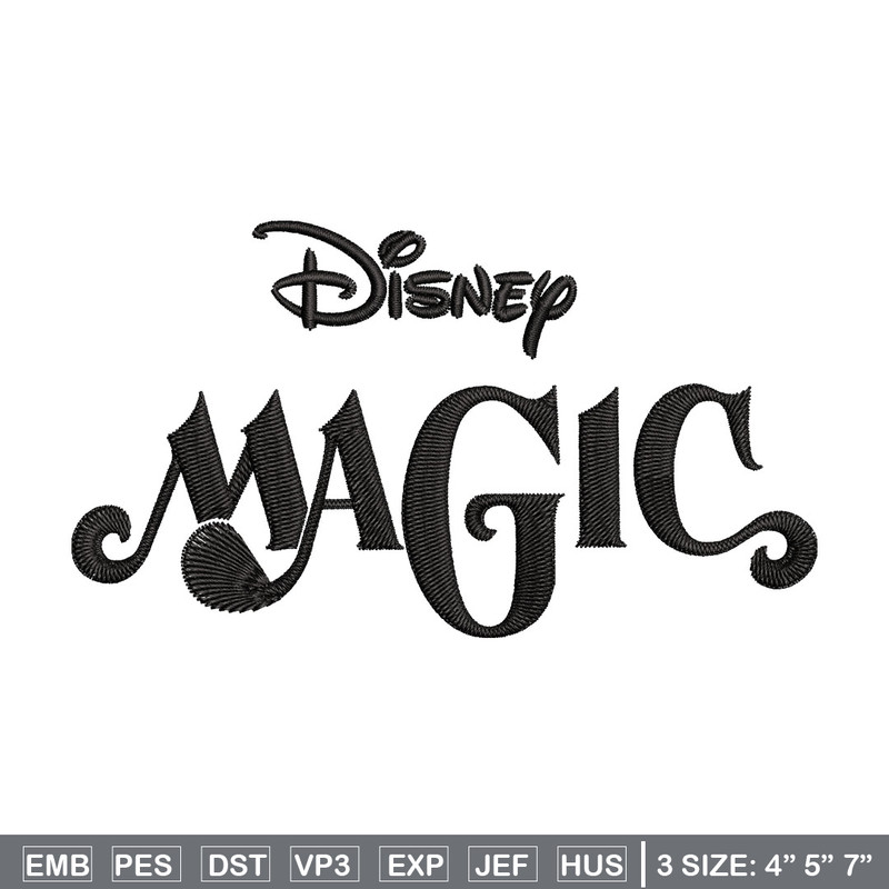 Disney Magic Embroidery Design, Disney logo Embroidery, Embroidery File, Embroidery design, Digital download..jpg