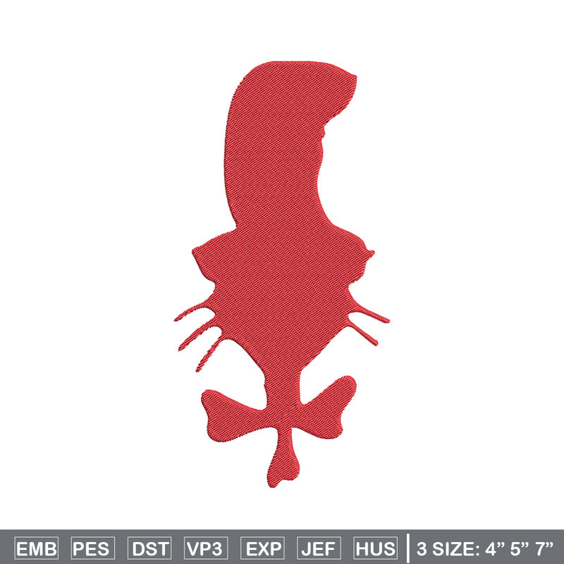 Dr Seuss Red Embroidery Design, Dr Seuss Embroidery, Embroidery File, Embroidery design, Digital download..jpg