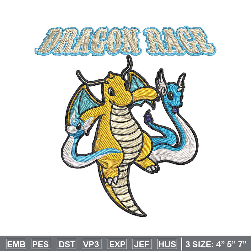 Dragonite Embroidery Design, Pokemon Embroidery, Embroidery File, Anime Embroidery,Anime shirt, Digital download.jpg