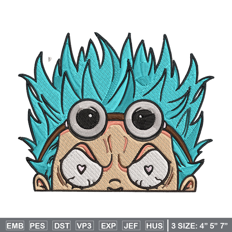 Franky Peeker Embroidery Design, One piece Embroidery, Embroidery File, Anime Embroidery, Anime shirt, Digital download.jpg