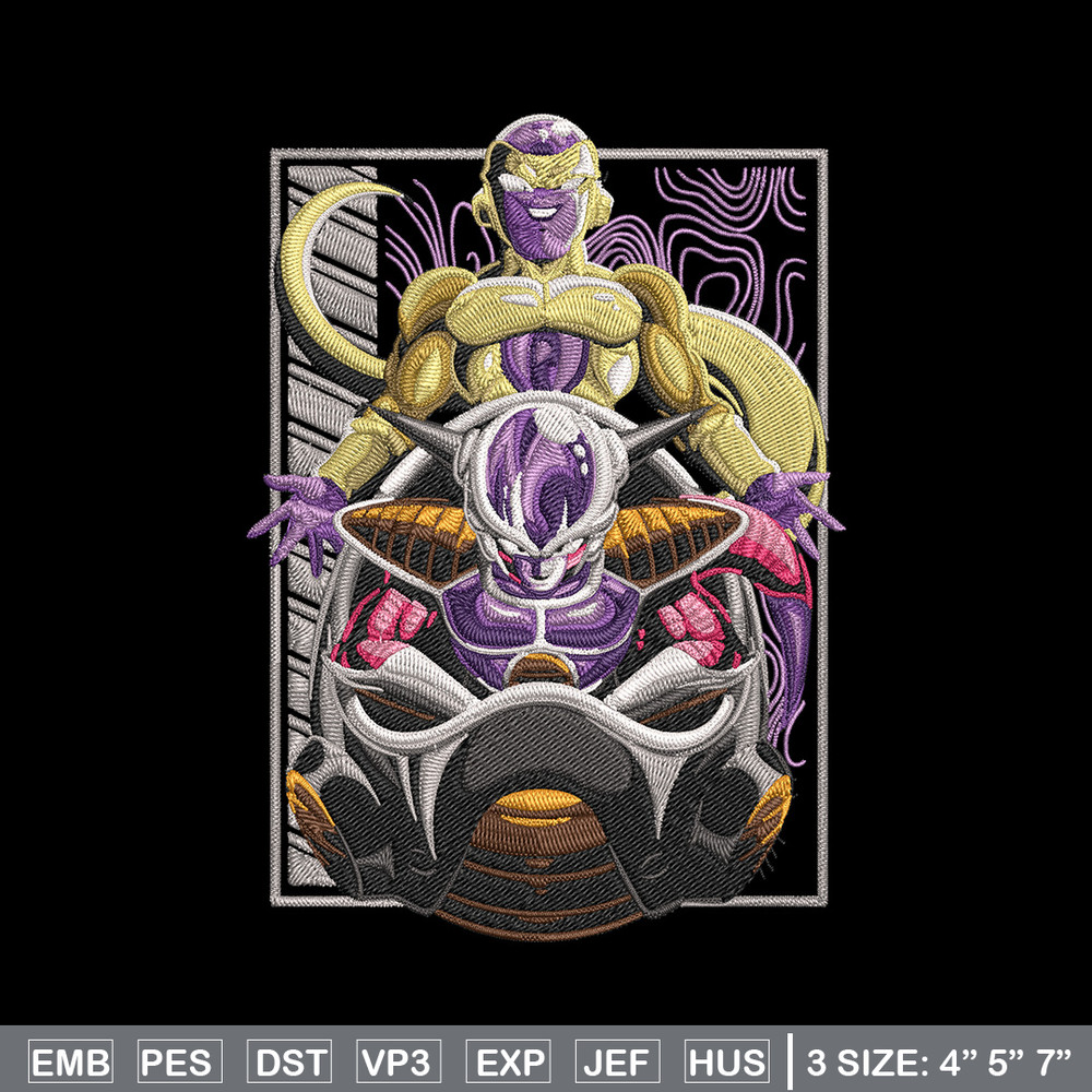 Frieza form Embroidery Design, Dragonball Embroidery,Embroidery File, Anime Embroidery, Anime shirt, Digital download.jpg
